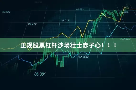 正规股票杠杆沙场壮士赤子心！！！