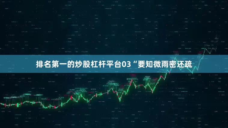 排名第一的炒股杠杆平台03“要知微雨密还疏